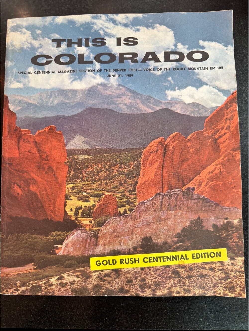 Vintage 1959 "This Is Colorado" Denver Post Gold Rush Centennial Edition